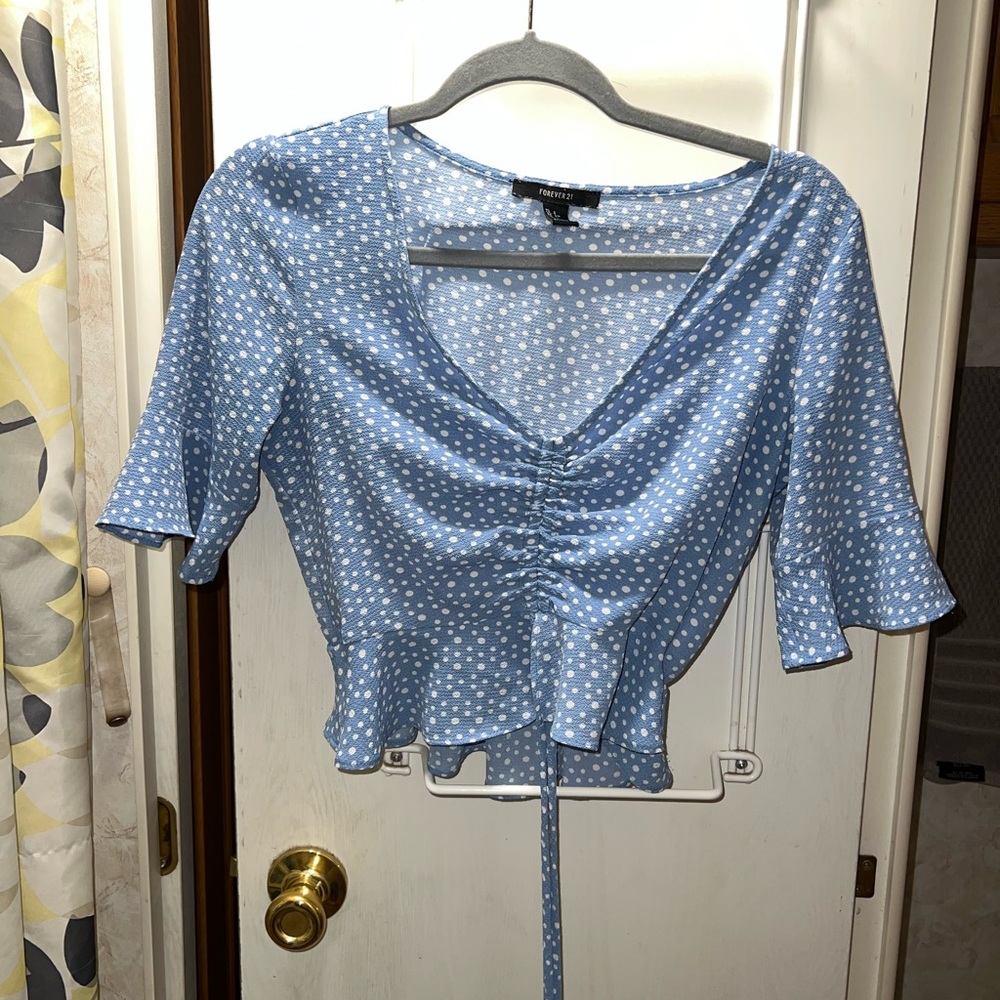 Polka dot blouse